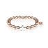 18k Rose Gold and Silver | Gilded Cross Bracelet